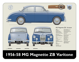 MG Magnette ZB Varitone 1956-58 Mouse Mat
